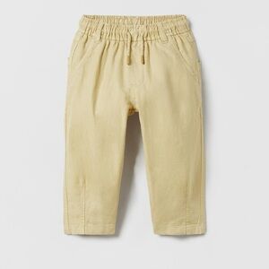 Zara Linen pants in straw size 2-3 years